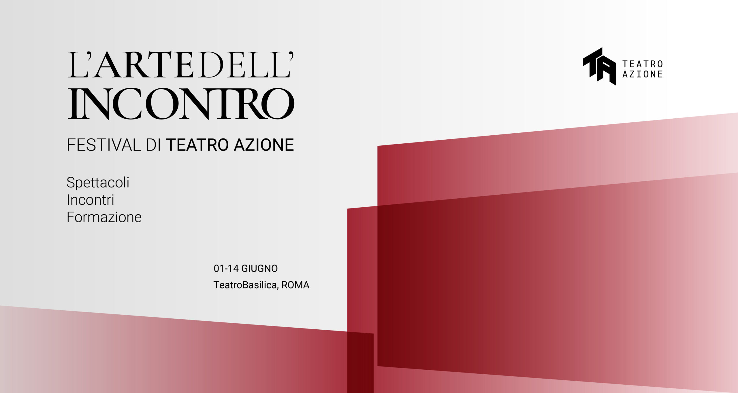 L'arte dell'incontro, locandina del festival di teatro azione